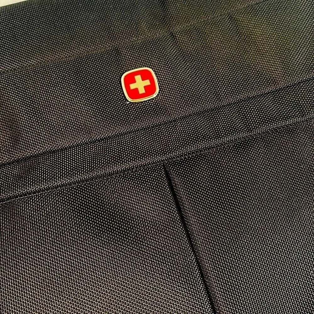 SwissGear Messenger Bag Unisex Large Black‎ Laptop Commuter Briefcase Travel Bag